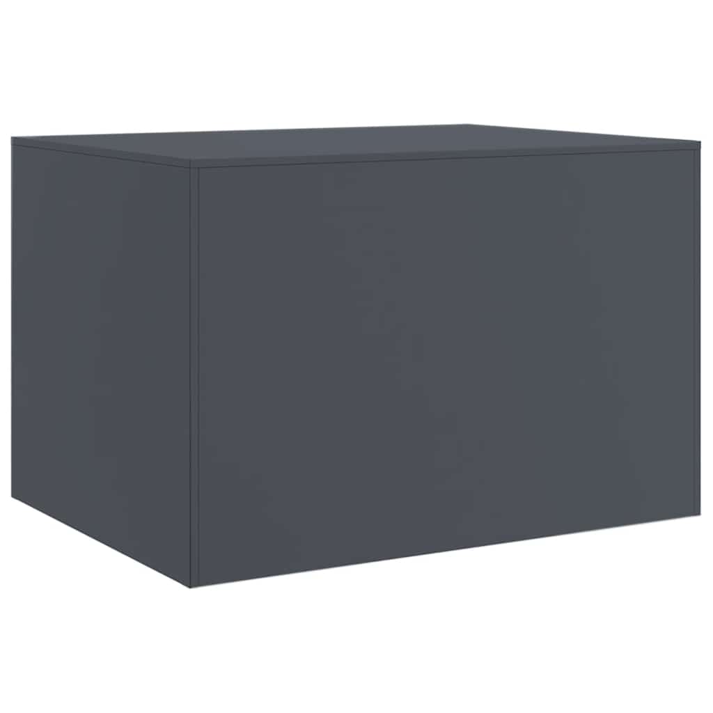 vidaXL Stolik kawowy, antracytowy, 67x50x44 cm, stal