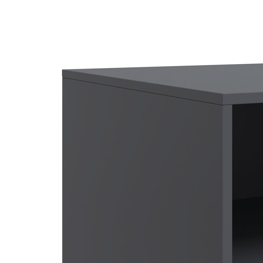 vidaXL Szafka pod telewizor, antracytowa, 67x39x44 cm, stalowa