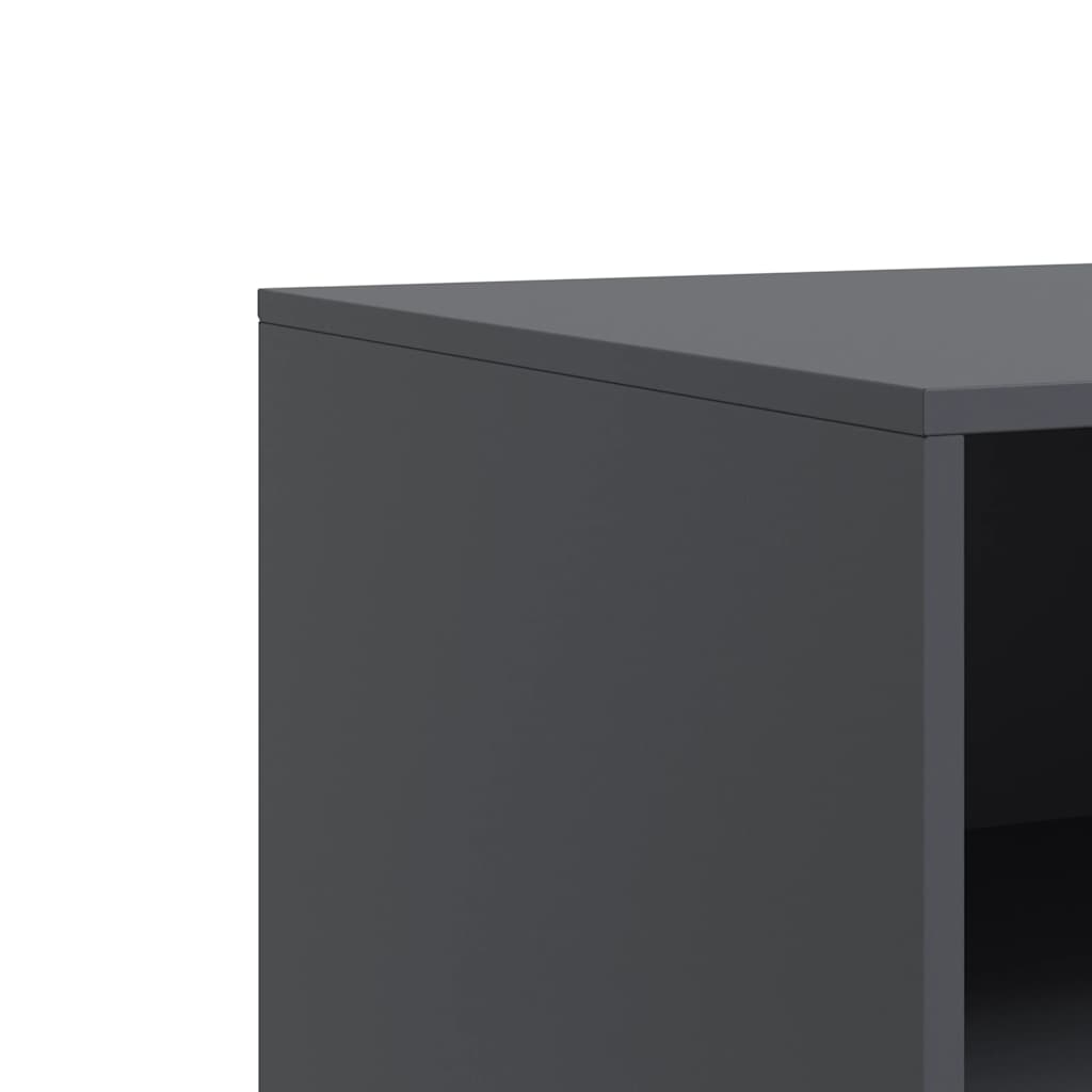vidaXL Szafki pod telewizor, 2 szt., antracytowe, 67x39x44 cm, stalowe