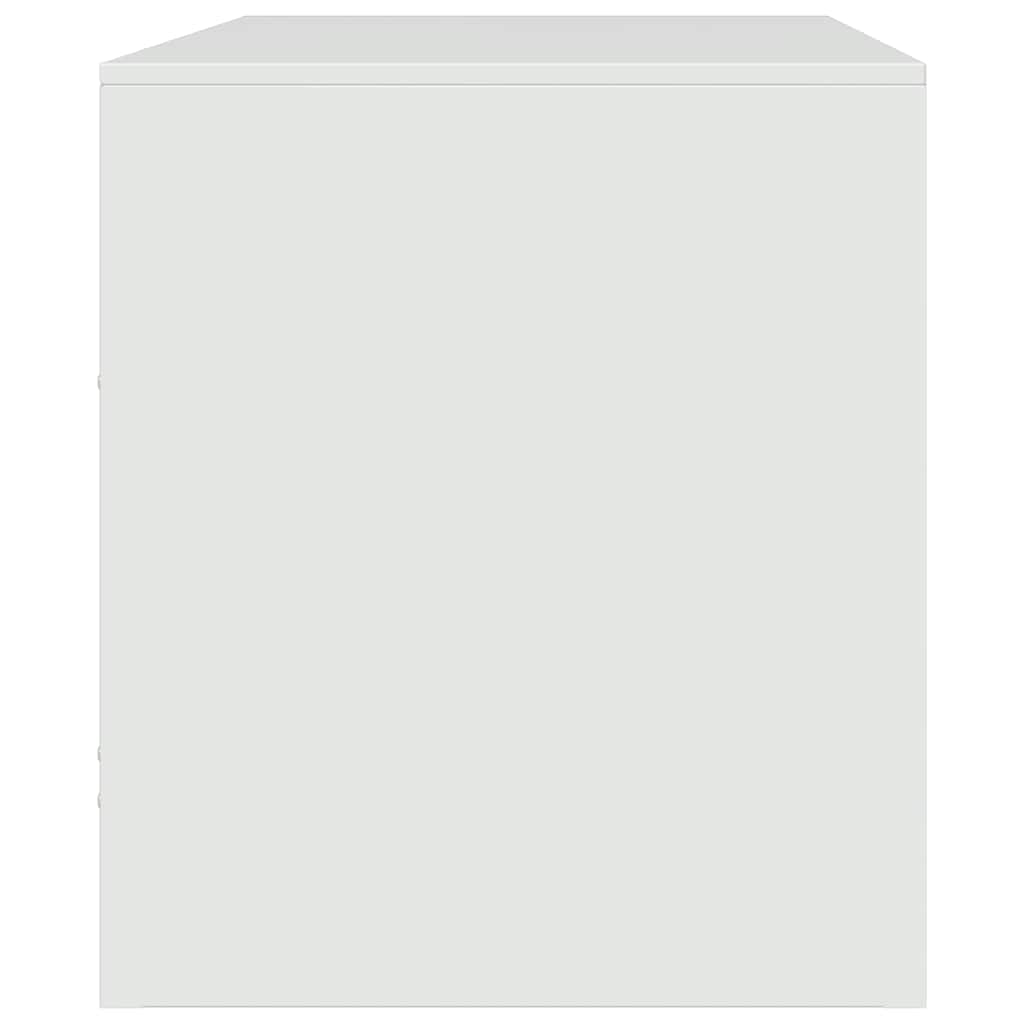 vidaXL Szafka pod telewizor, biała, 67x39x44 cm, stalowa