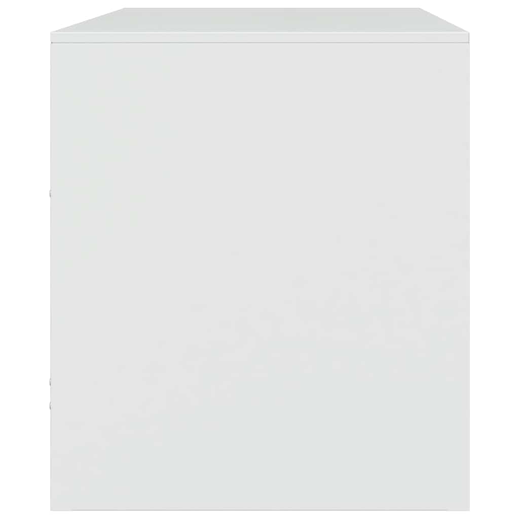 vidaXL Szafki pod telewizor, 2 szt., białe, 67x39x44 cm, stalowe