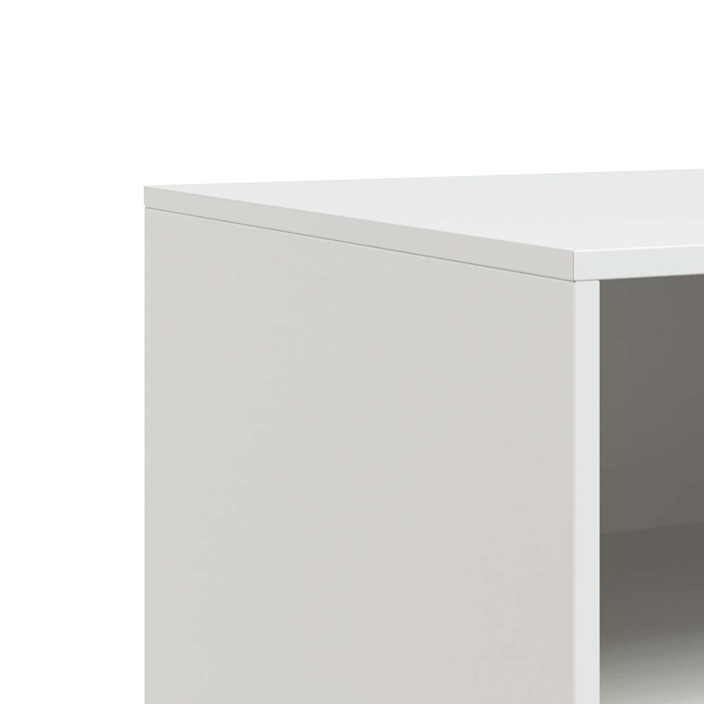 vidaXL Szafki pod telewizor, 2 szt., białe, 67x39x44 cm, stalowe