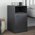 vidaXL Szafka nocna, antracytowa, 34,5x39x62 cm, stal