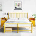 vidaXL Szafki nocne, 2 szt., musztardowe, 34,5x39x62 cm, stal