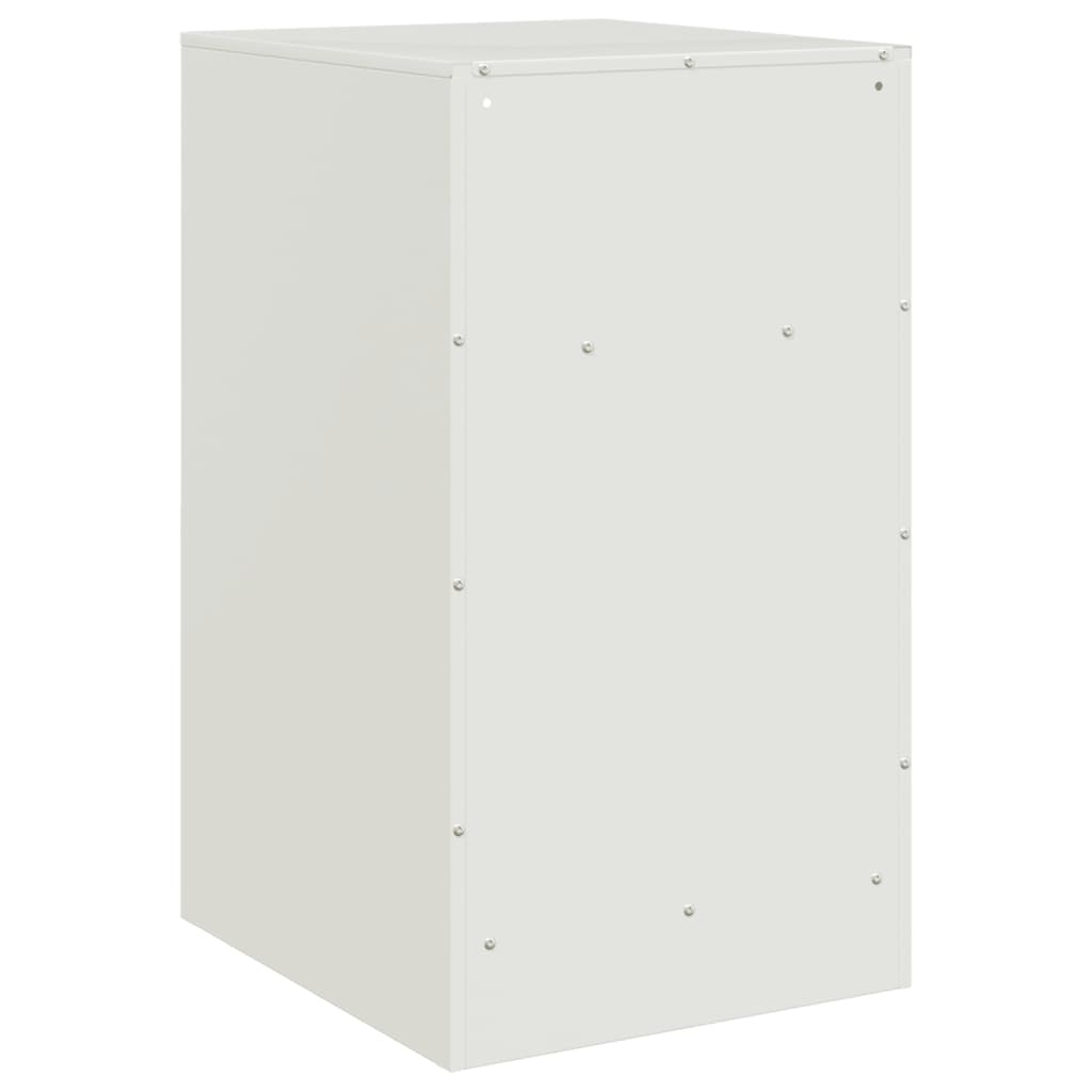 vidaXL Szafki nocne, 2 szt., białe, 34,5x39x62 cm, stal