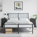 vidaXL Szafki nocne, 2 szt., czarne, 34,5x39x62 cm, stal