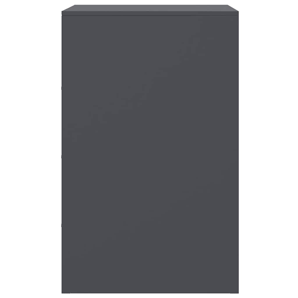 vidaXL Szafki nocne, 2 szt., antracytowe, 34,5x39x62 cm, stal