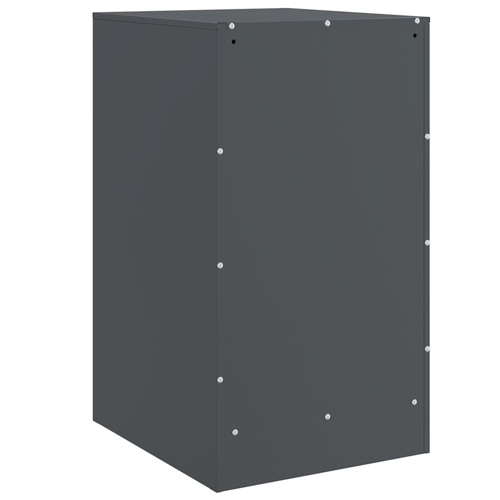 vidaXL Szafki nocne, 2 szt., antracytowe, 34,5x39x62 cm, stal