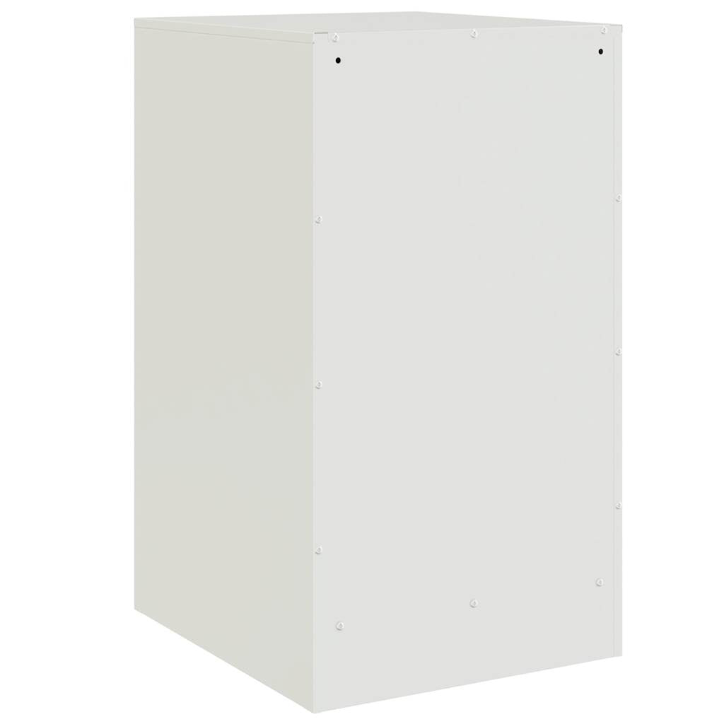 vidaXL Szafki nocne, 2 szt., białe, 34,5x39x62 cm, stal