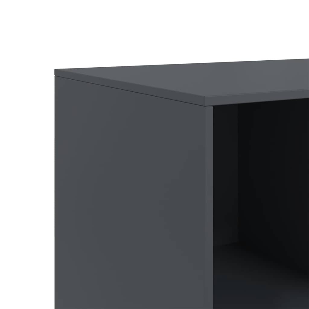 vidaXL Szafka boczna, antracytowa, 99x39x73 cm, stal
