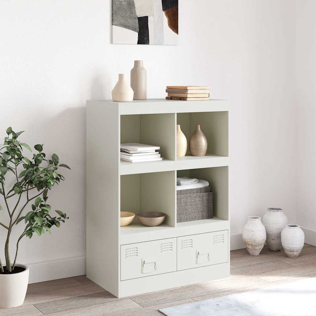 vidaXL Szafka, biała, 67x39x95 cm, stal