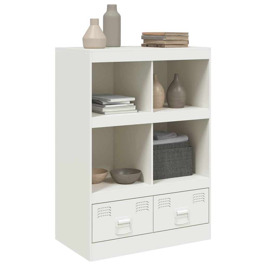vidaXL Szafka, biała, 67x39x95 cm, stal