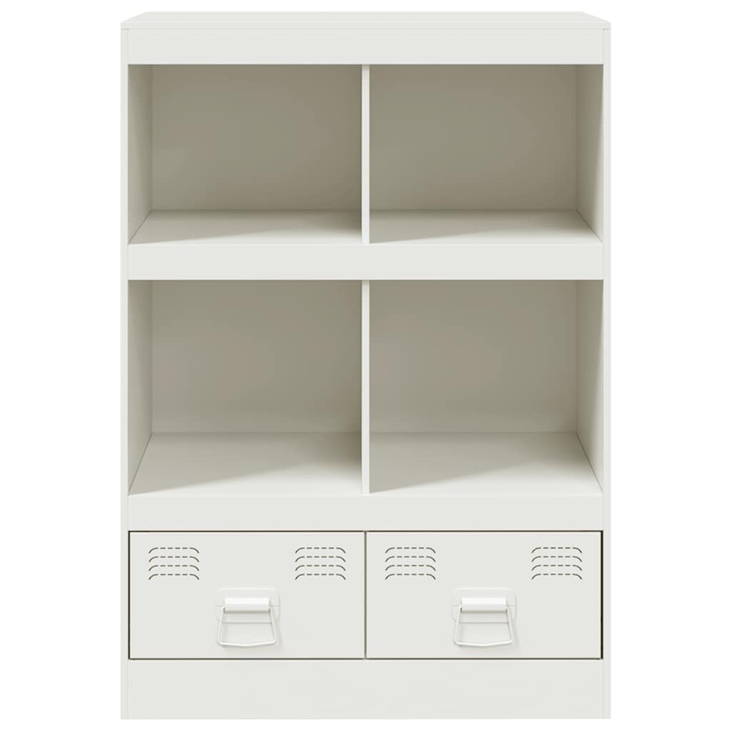 vidaXL Szafka, biała, 67x39x95 cm, stal