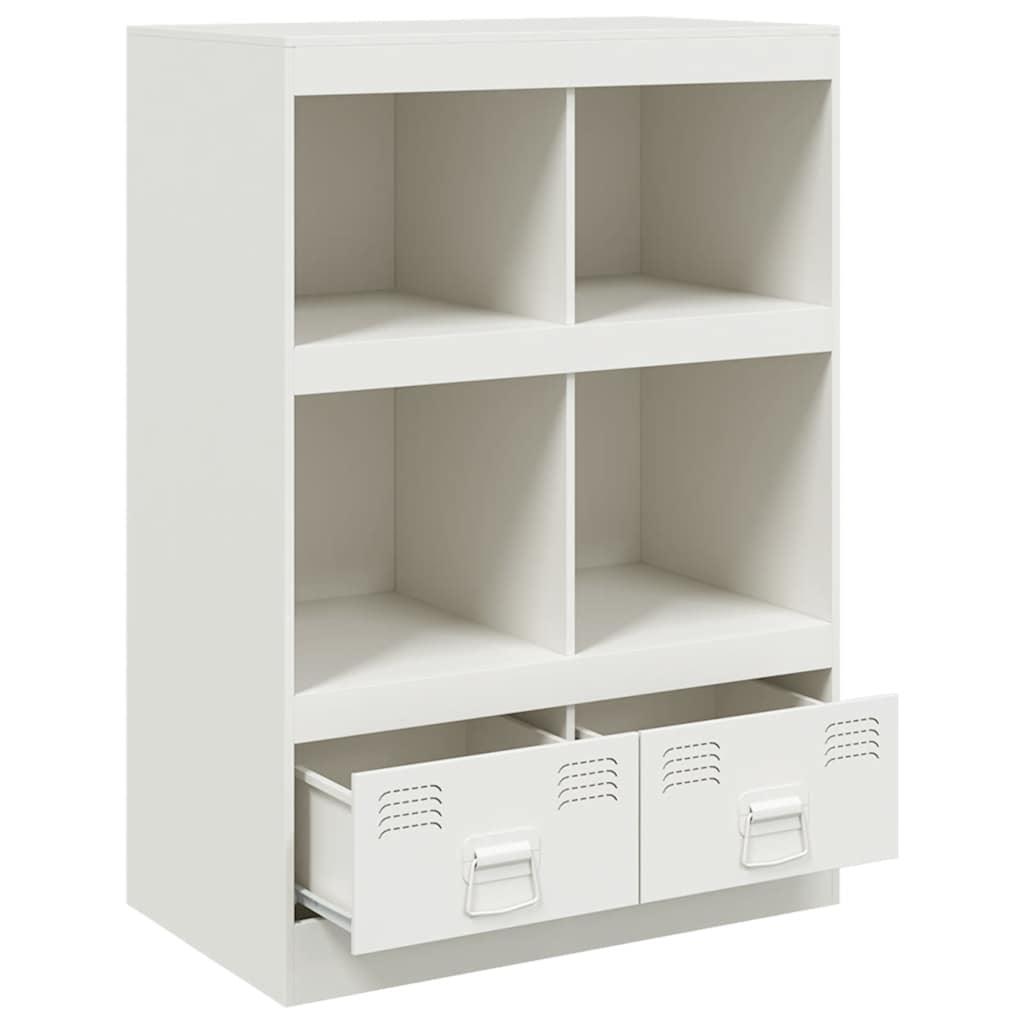 vidaXL Szafka, biała, 67x39x95 cm, stal