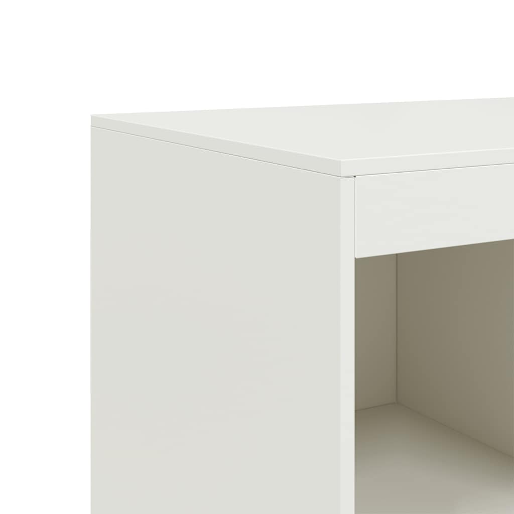 vidaXL Szafka, biała, 67x39x95 cm, stal