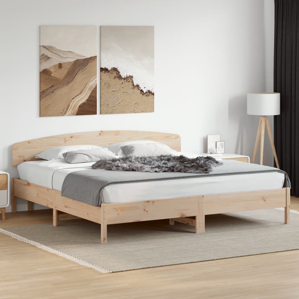 vidaXL Wezgłowie do łóżka, 200 cm, lite drewno sosnowe