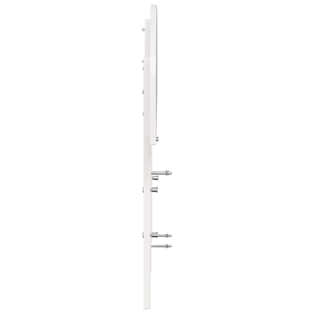 vidaXL Wezgłowie do łóżka, białe, 200 cm, lite drewno sosnowe