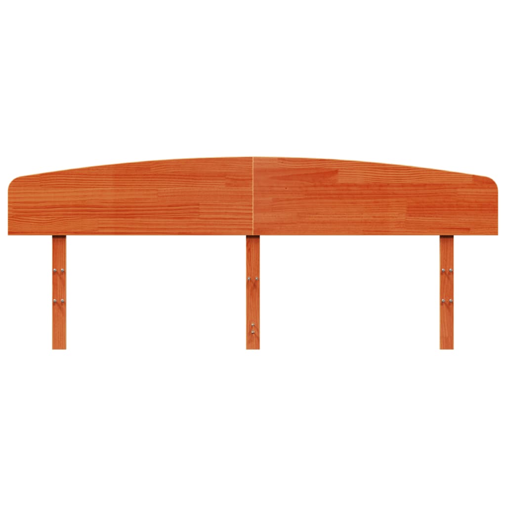 vidaXL Wezgłowie do łóżka, woskowy brąz, 180 cm, lite drewno sosnowe