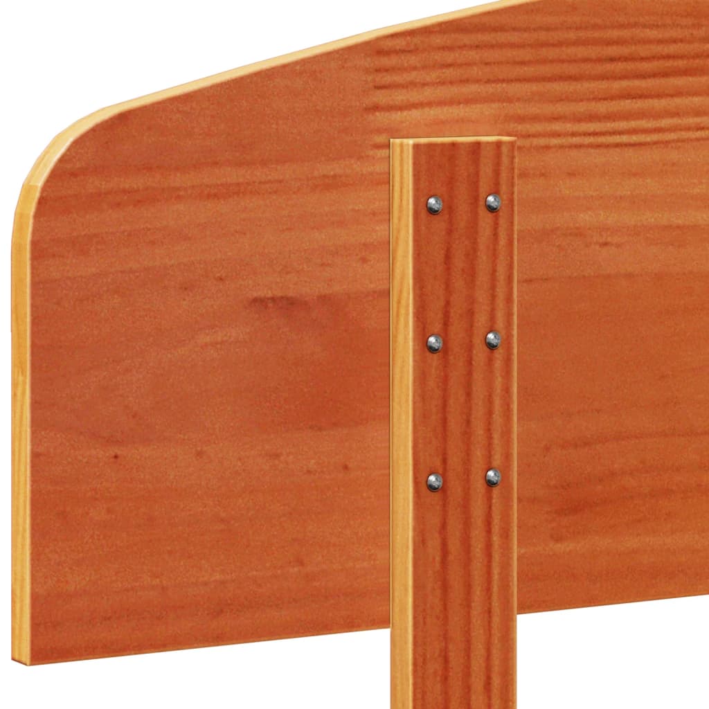 vidaXL Wezgłowie do łóżka, woskowy brąz, 160 cm, lite drewno sosnowe