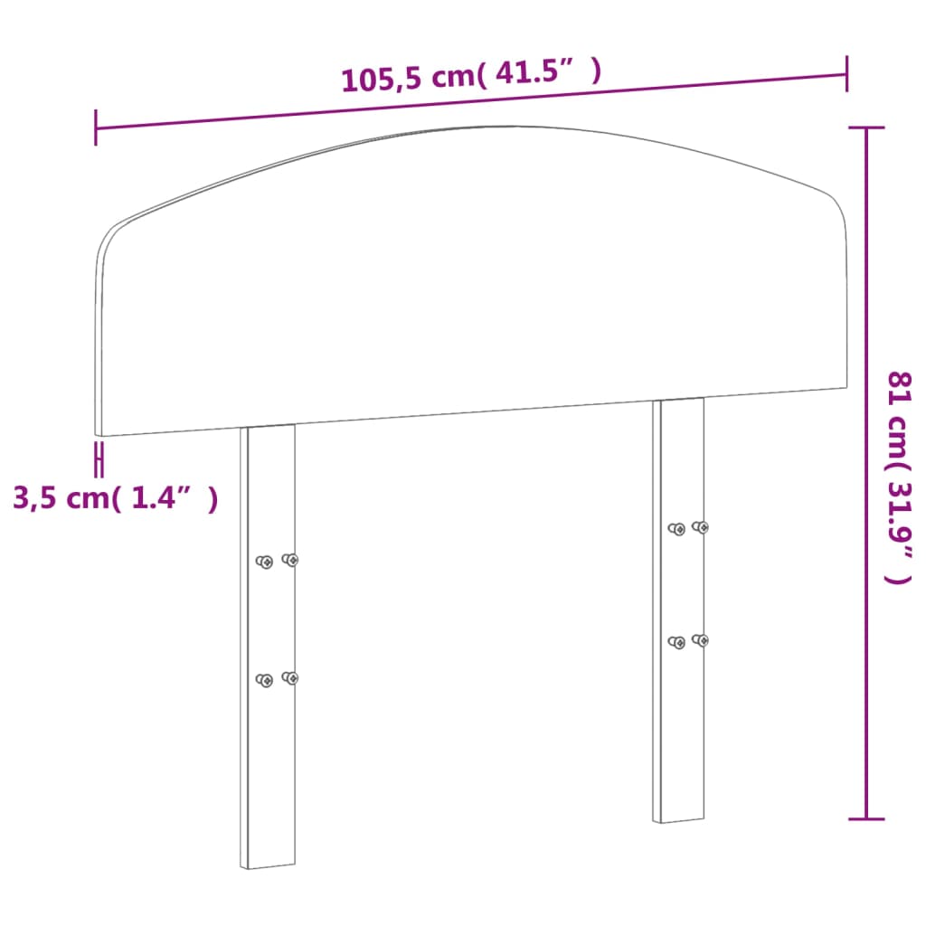 vidaXL Wezgłowie do łóżka, woskowy brąz, 100 cm, lite drewno sosnowe