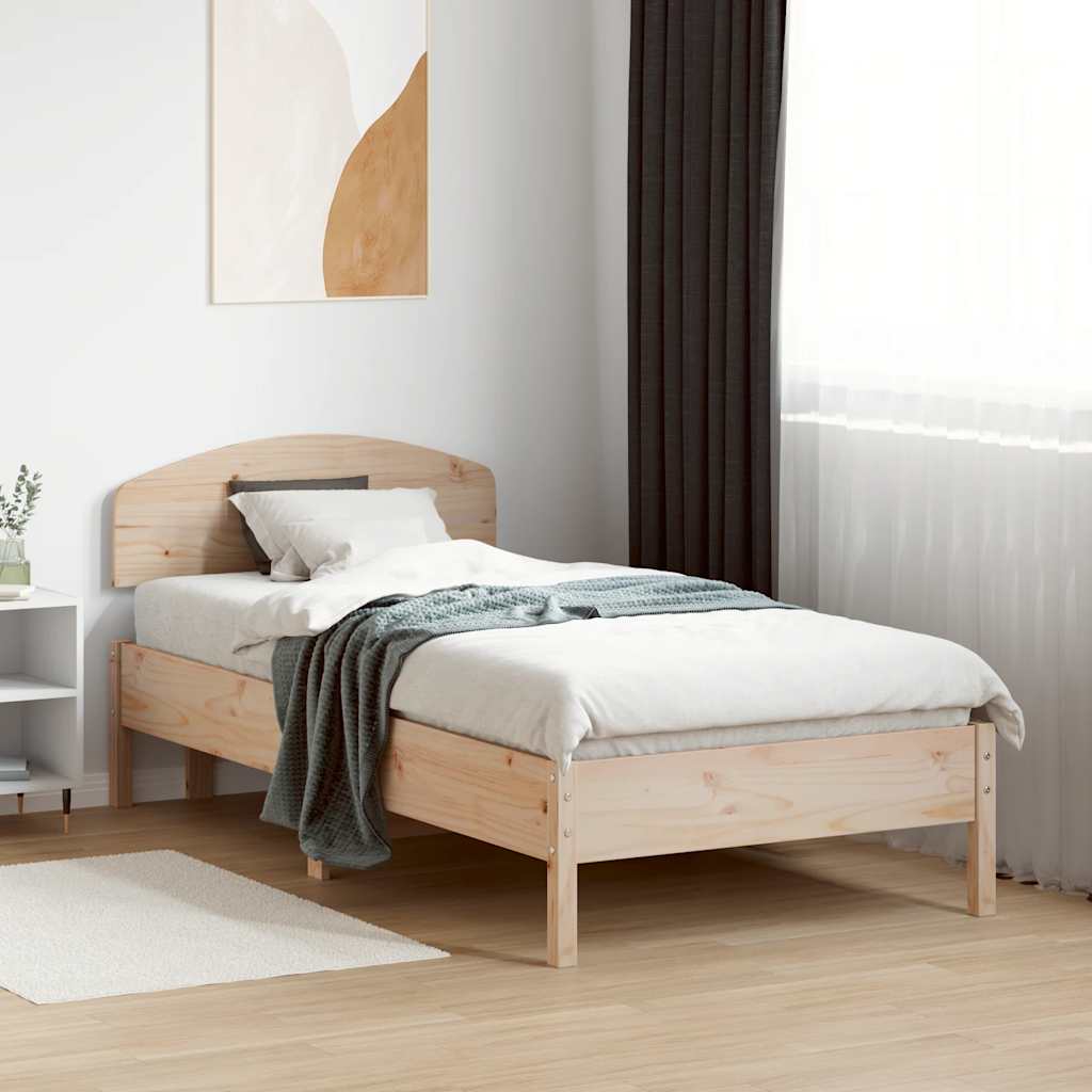 vidaXL Wezgłowie łóżka, 75 cm, lite drewno sosnowe