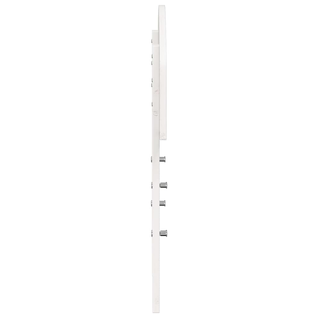 vidaXL Wezgłowie łóżka, białe, 75 cm, lite drewno sosnowe