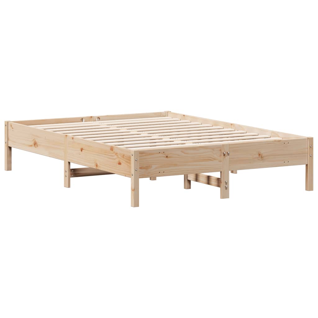 vidaXL Rama łóżka bez materaca, 120x190 cm, lite drewno sosnowe