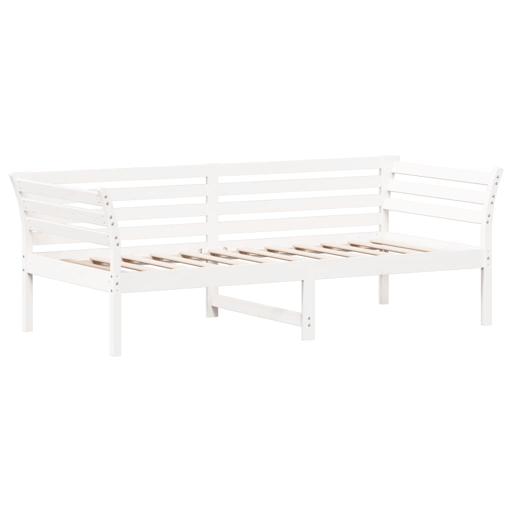 vidaXL Łóżko dzienne bez materaca, białe, 80x200 cm, drewno sosnowe