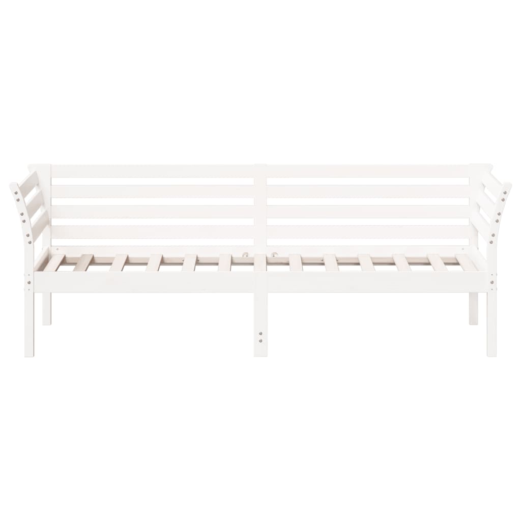vidaXL Łóżko dzienne bez materaca, białe, 90x200 cm, drewno sosnowe