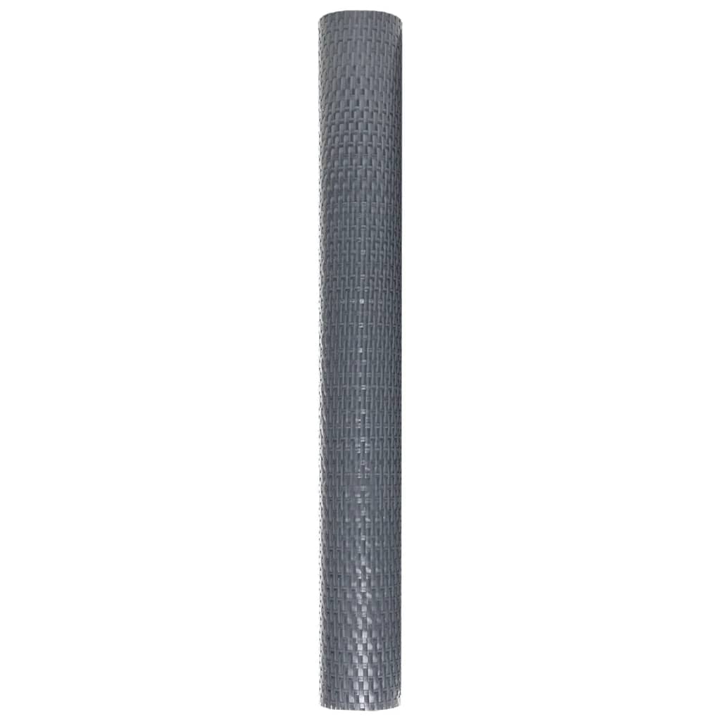 vidaXL Parawan balkonowy, antracytowy, 300x80 cm, polirattan