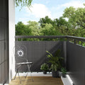vidaXL Parawan balkonowy, antracytowy, 400x80 cm, polirattan