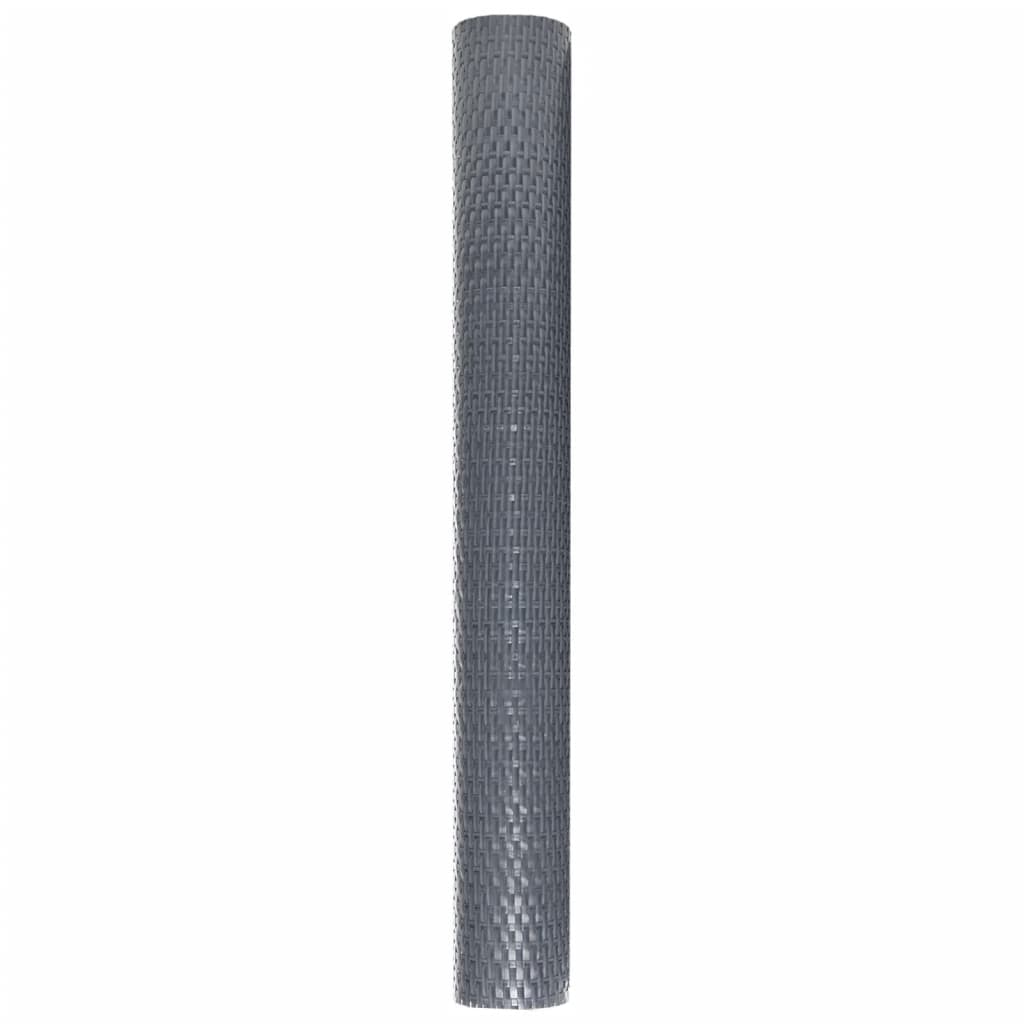 vidaXL Parawan balkonowy, antracytowy, 400x90 cm, polirattan