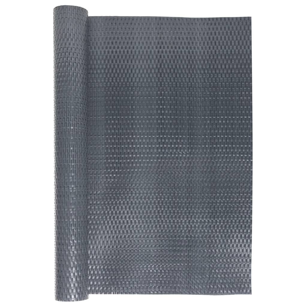 vidaXL Parawan balkonowy, antracytowy, 500x90 cm, polirattan