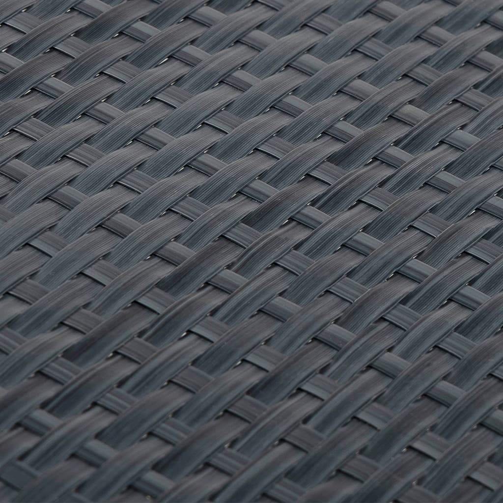 vidaXL Parawan balkonowy, antracytowy, 500x90 cm, polirattan