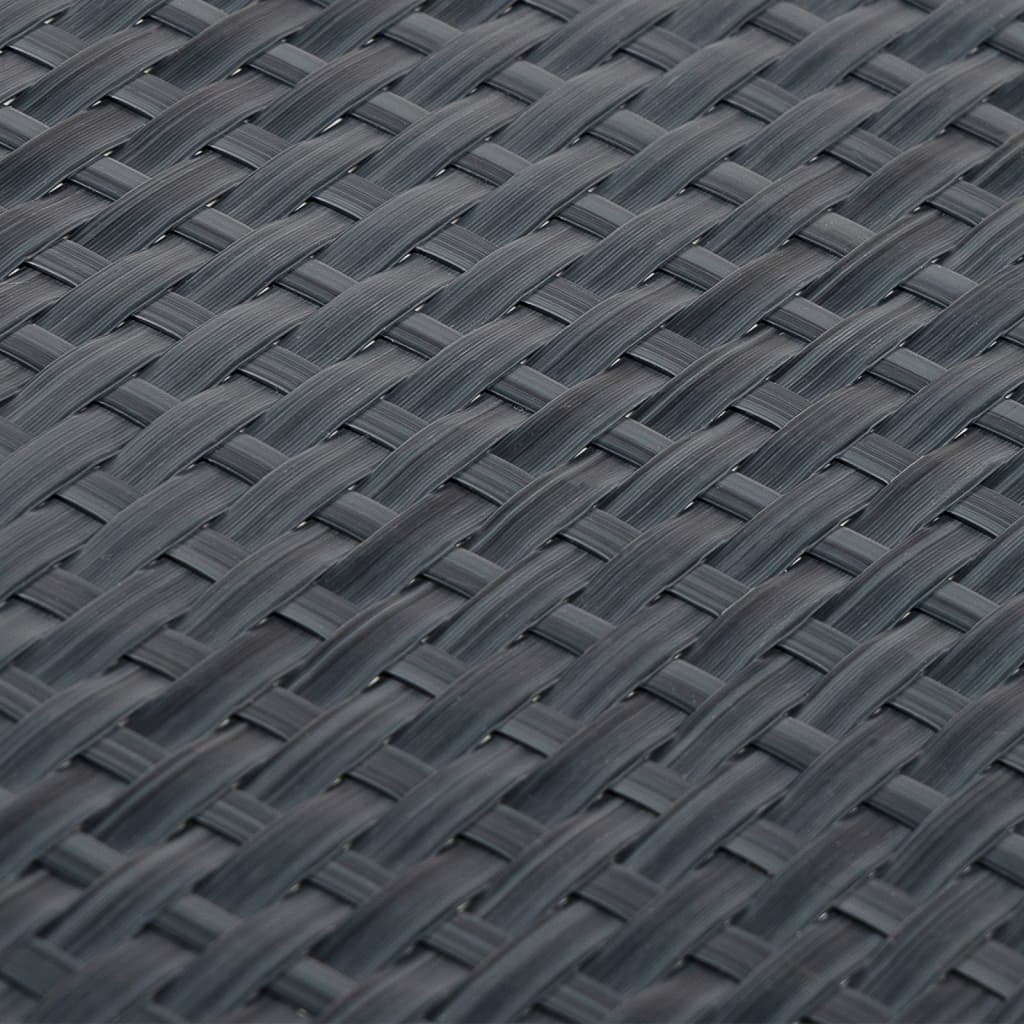 vidaXL Parawan balkonowy, antracytowy, 1000x80 cm, polirattan