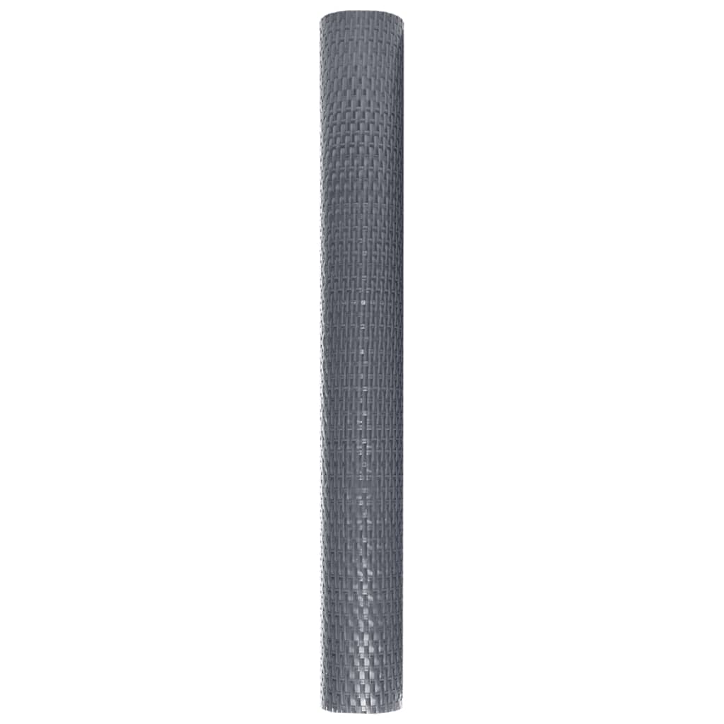 vidaXL Parawan balkonowy, antracytowy, 1000x100 cm, polirattan