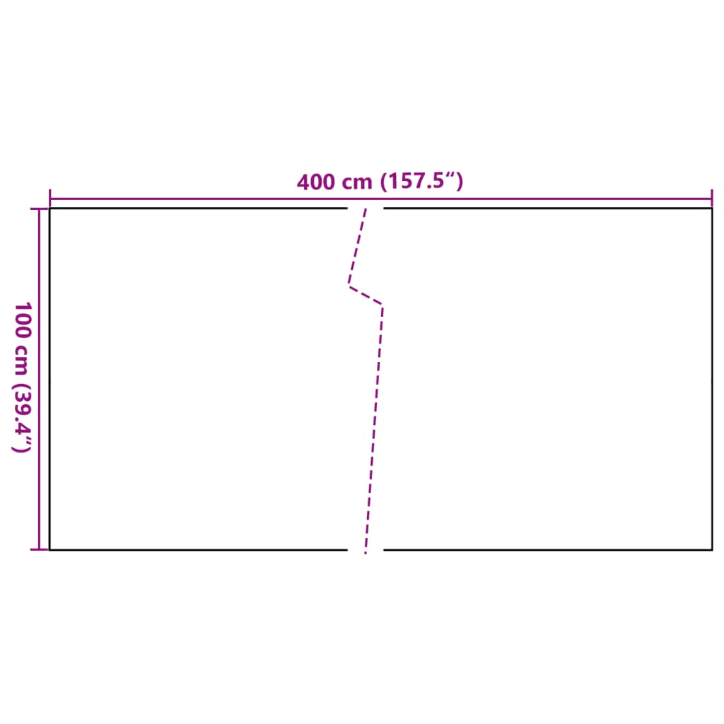 vidaXL Parawan balkonowy, brązowo-czarny, 400x100 cm, polirattan