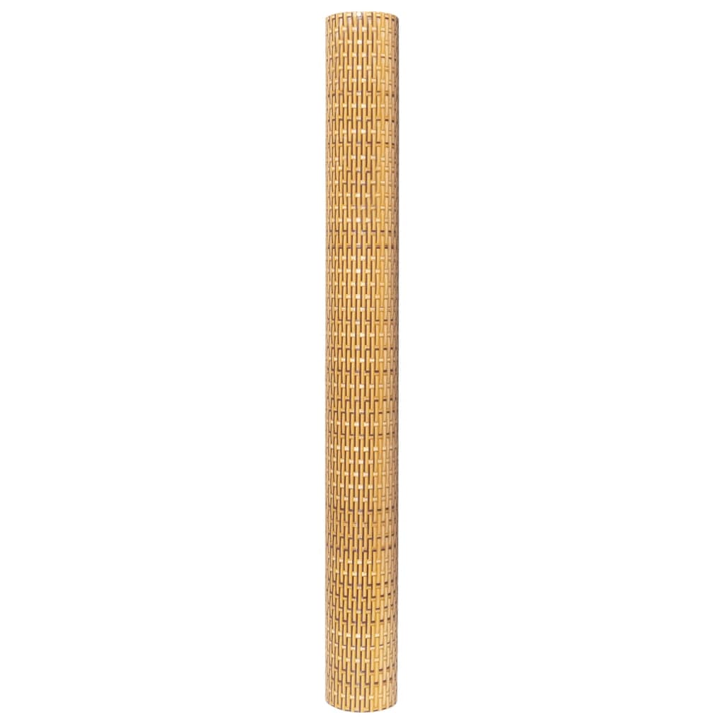 vidaXL Parawan balkonowy, jasnobrązowy, 300x100 cm, polirattan