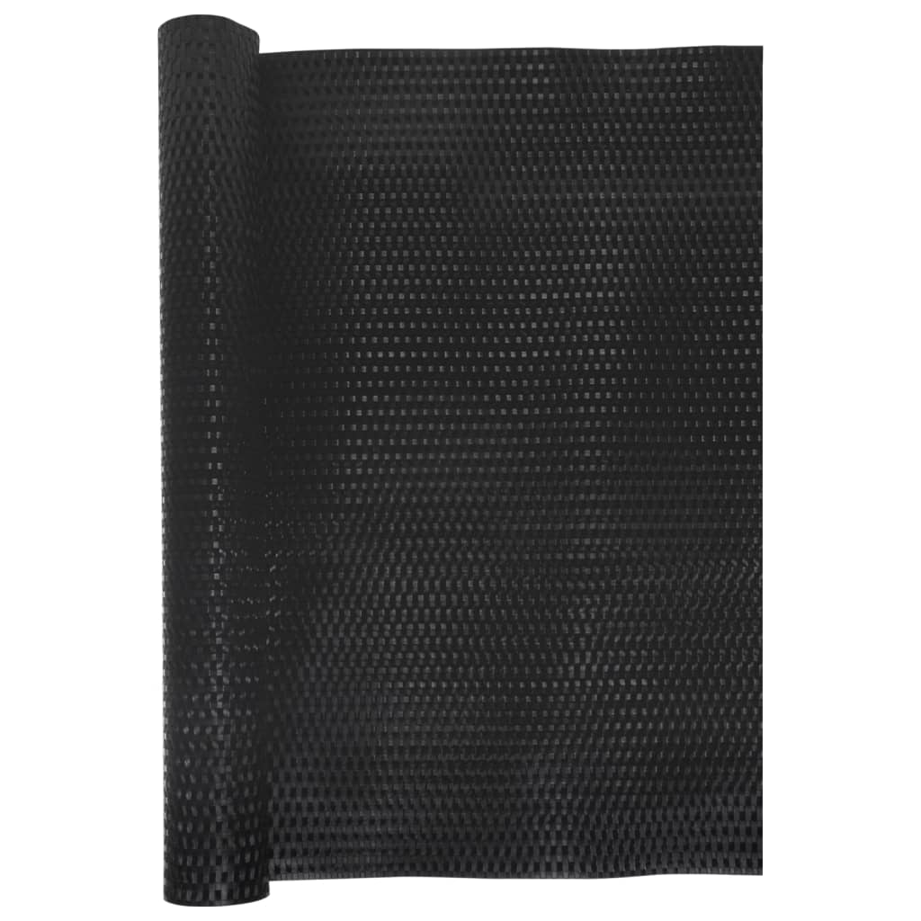 vidaXL Parawan balkonowy, czarny, 300x90 cm, polirattan