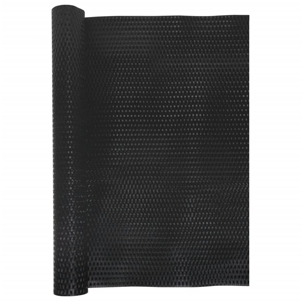 vidaXL Parawan balkonowy, czarny, 400x100 cm, polirattan