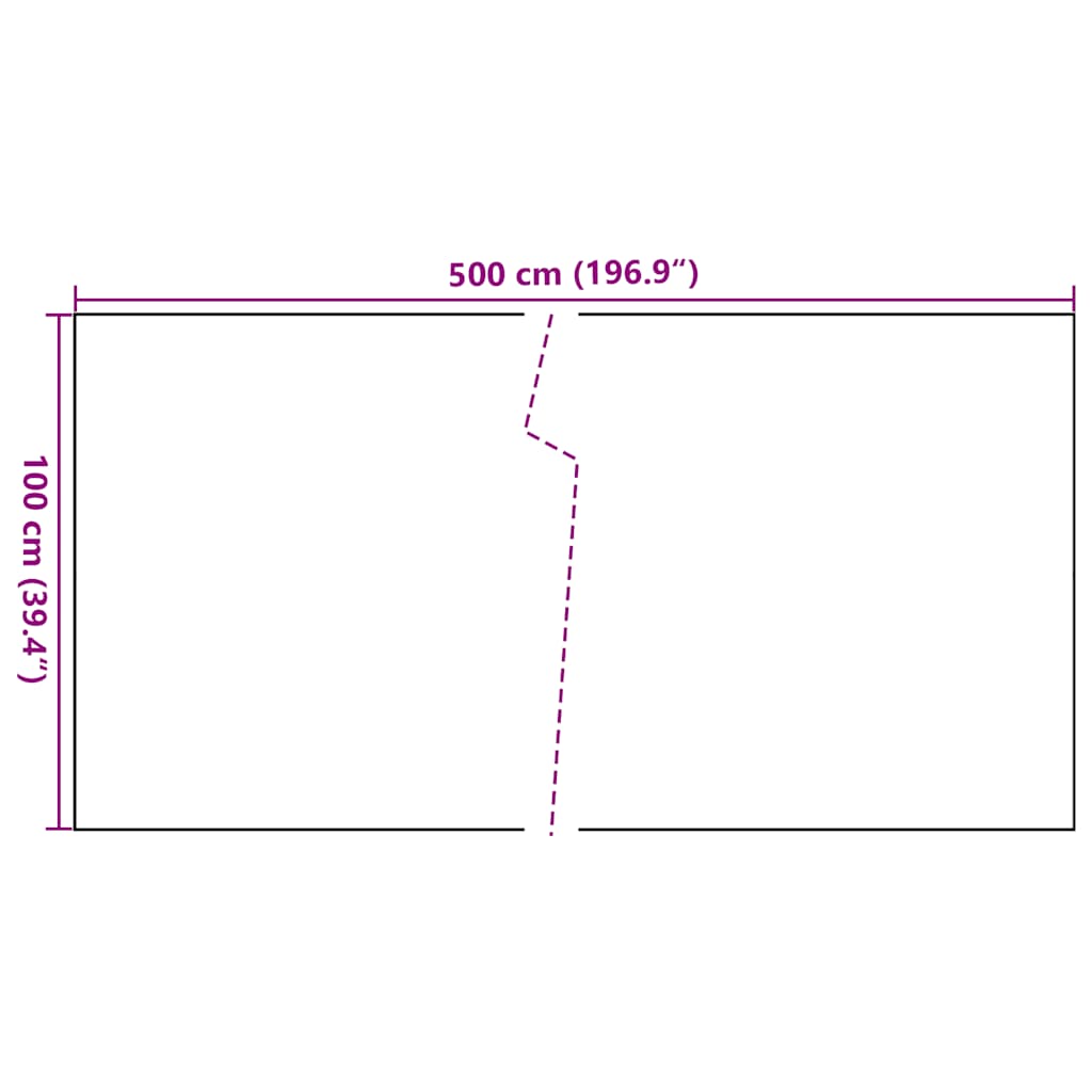 vidaXL Parawan balkonowy, czarny, 500x100 cm, polirattan