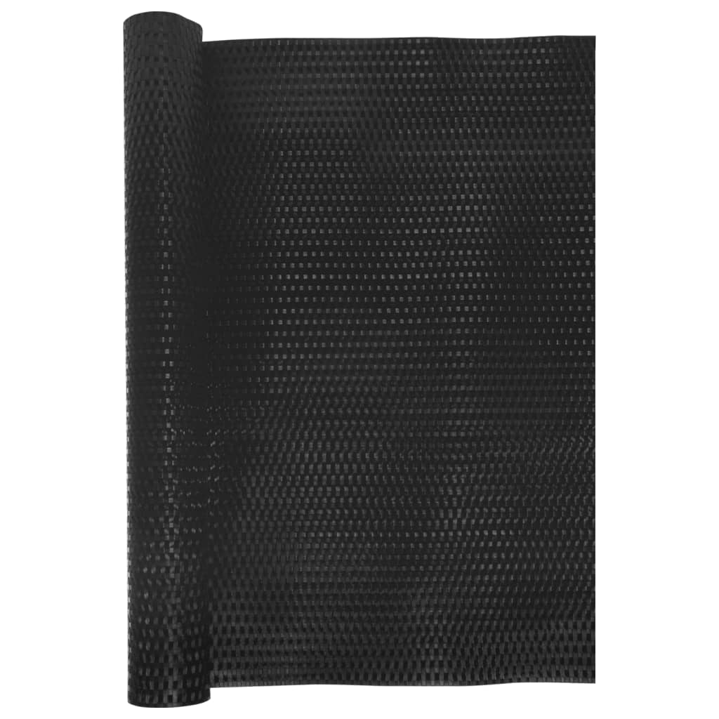 vidaXL Parawan balkonowy, czarny, 1000x80 cm, polirattan