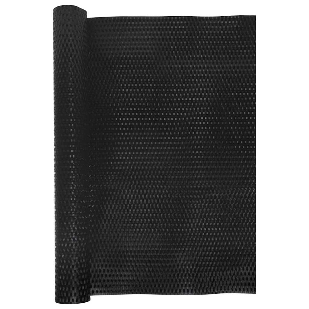 vidaXL Parawan balkonowy, czarny, 1000x100 cm, polirattan