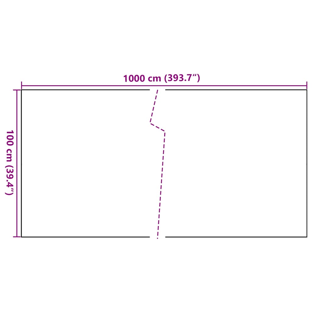 vidaXL Parawan balkonowy, czarny, 1000x100 cm, polirattan