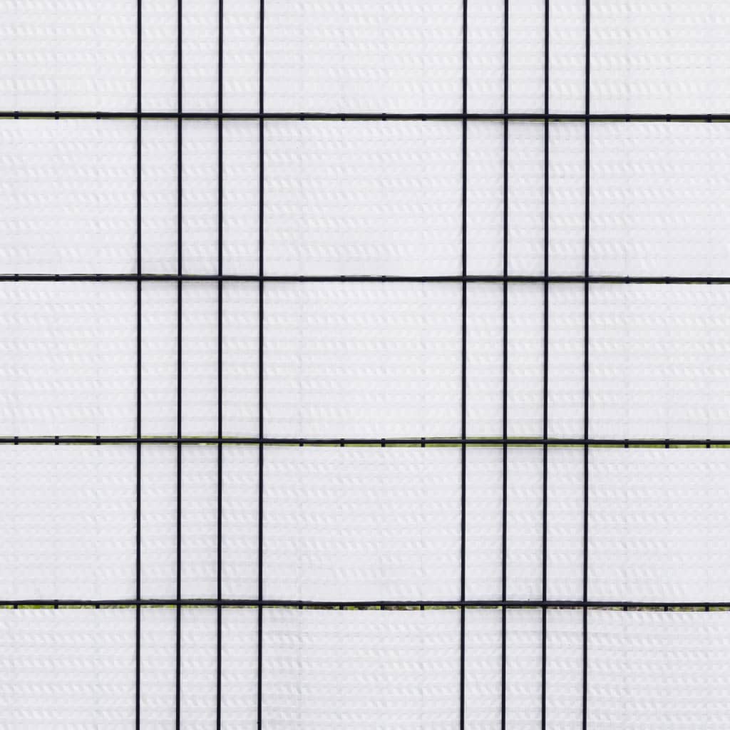 vidaXL Parawany balkonowe, 10 szt., białe, 255x19 cm, rattan PE