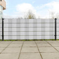 vidaXL Parawany balkonowe, 10 szt., białe, 255x19 cm, rattan PE