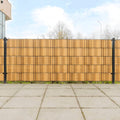 vidaXL Parawany balkonowe, 10 szt., jasnobrązowe, 255x19 cm, rattan PE