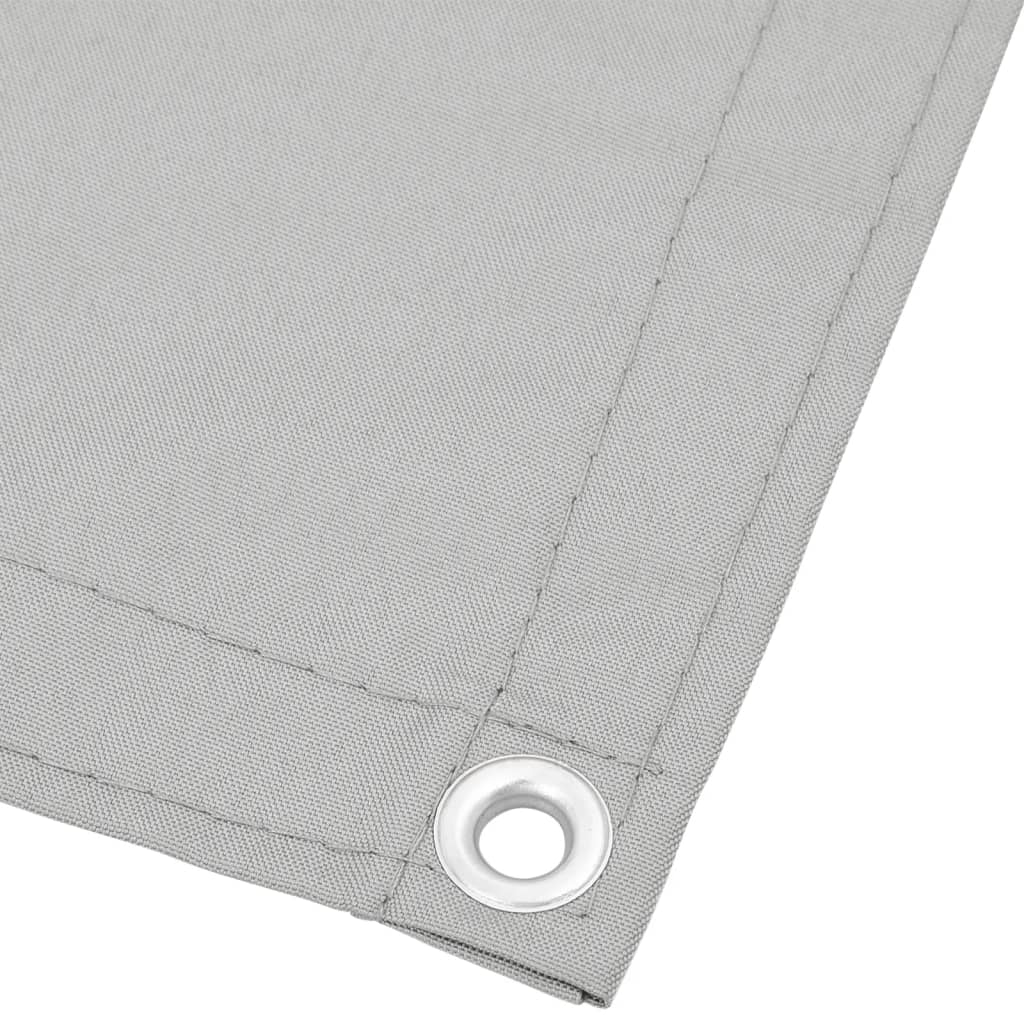 vidaXL Parawan balkonowy, jasnoszary, 90x700 cm, 100% poliester Oxford