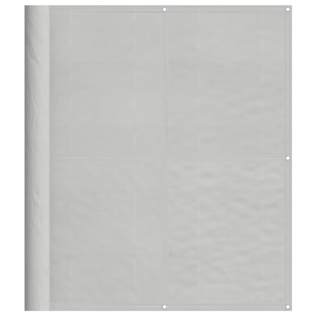 vidaXL Parawan balkonowy, jasnoszary, 120x400cm, 100% poliester Oxford