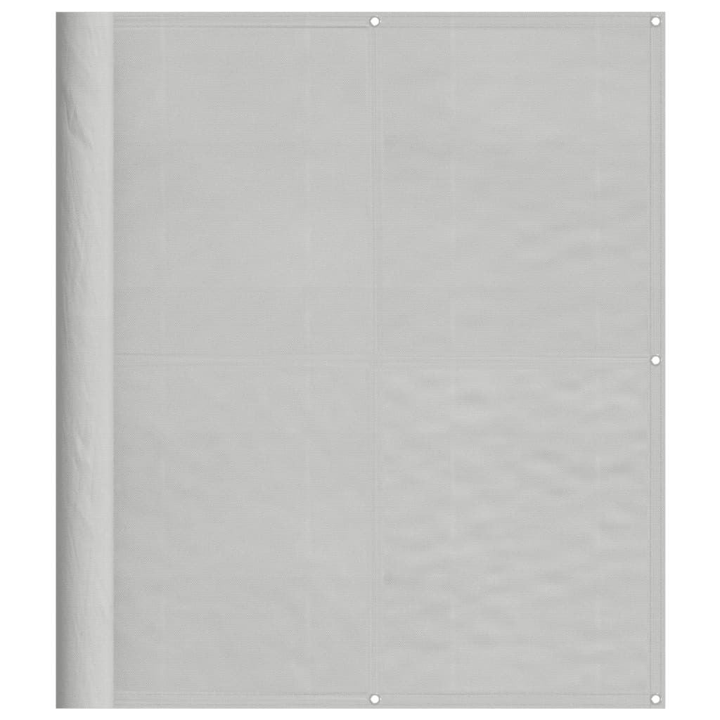vidaXL Parawan balkonowy, jasnoszary, 120x500cm, 100% poliester Oxford